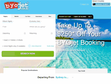 Tablet Screenshot of byojet.com